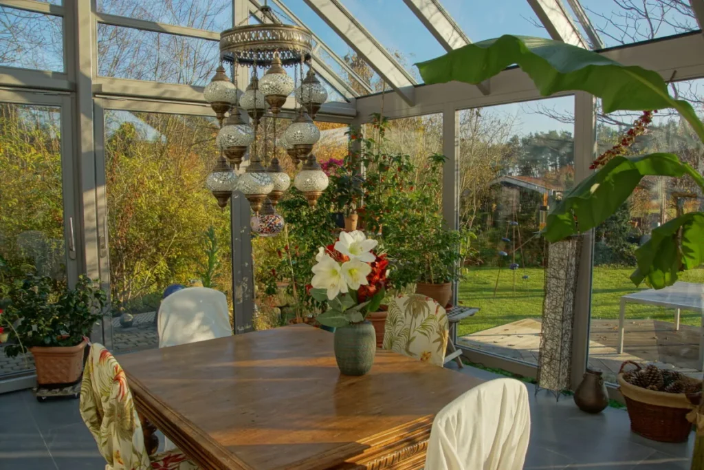 Esstisch im Wintergarten Möhrendorf