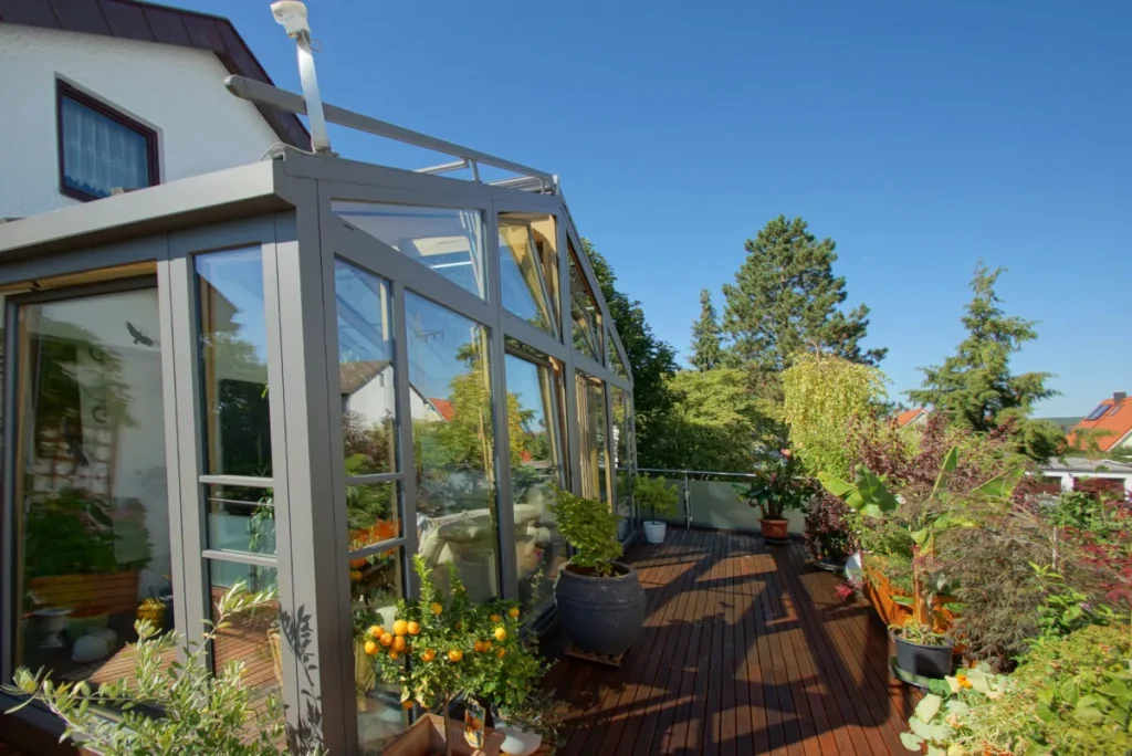 Wintergarten mit Dachterrasse in Neudrossenfeld